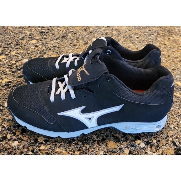 Mizuno Men’s 9-Spike Advanced Mizuno Pro Elite Baseball Cleats Black - Size 15 - Picture 5 of 14